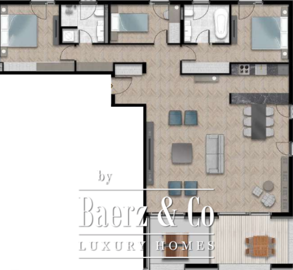 photo 23 Luxury Three Bedroom Apartment in Tivat with Terrace and Seaview