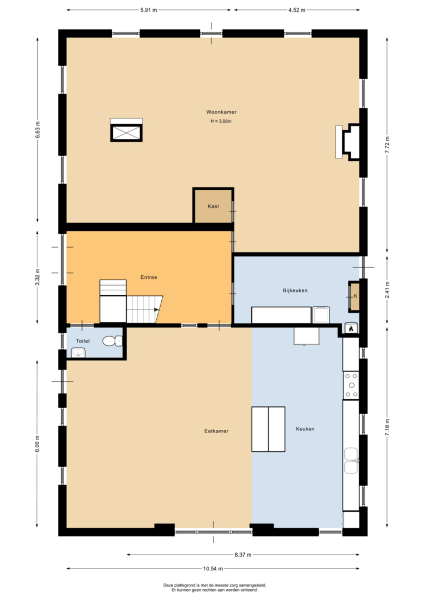 Floor Plan 1 - Diepestraat 4