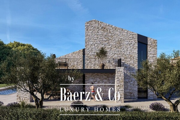 photo 3 Istria, Mrgani, modern villa under construction with a view of the Lim Bay