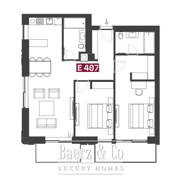 photo 25 Luxurious Apartment in a New Project in Tivat