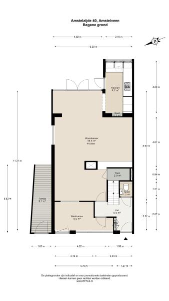 Floor Plan 1 - Amstelzijde 40