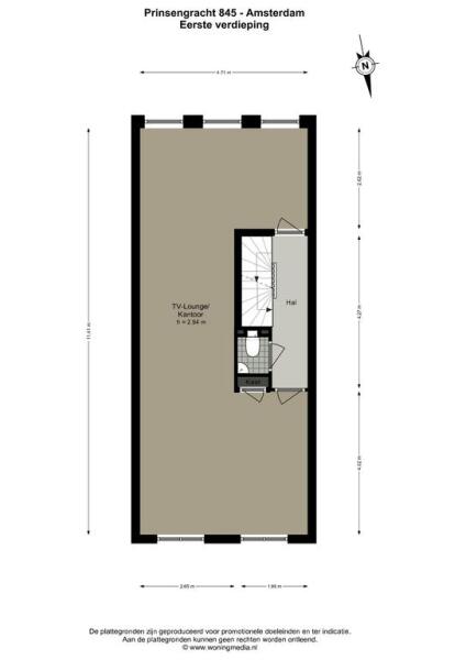 Floor Plan 2 - Prinsengracht 845