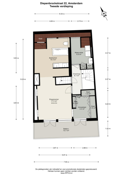 Floor Plan 5 - Diepenbrockstraat 22