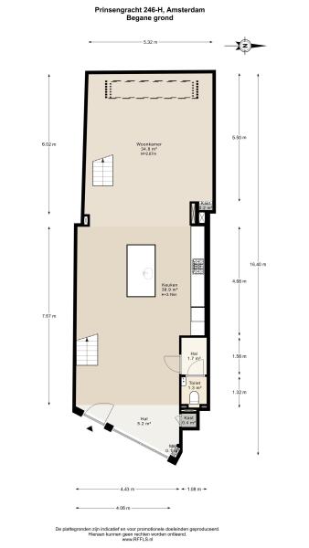 Floor Plan 1 - Prinsengracht 246 H