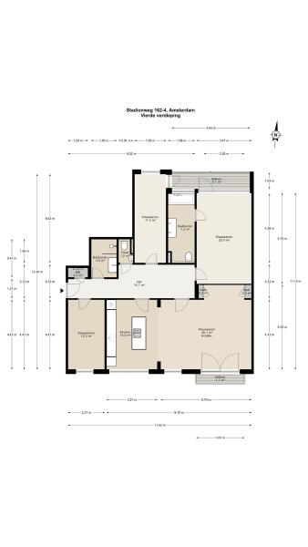 Floor Plan 1 - Stadionweg 162 4