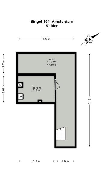 Floor Plan 1 - Singel 104 A