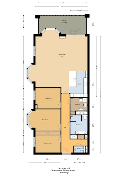 Floor Plan 1 - Charlotte van Pallandtstraat 12