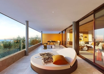 Bright Deluxe Apartment with Sea View Terrace