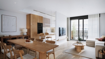Efficient penthouse with private terrace and open city views